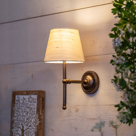 Finberry Cream Silk Fabric Shade Only