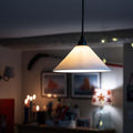 Coolie Ceramic Shade Pendant Light with smooth flared ceramic shade providing warm, elegant lighting