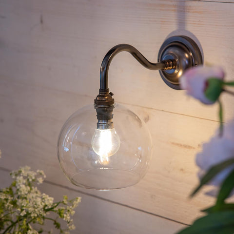 Soho small clear glass shade only modern hand-blown lighting accessory
