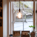Bodium XL Clear Glass Shade Pendant Light with oversized clear globe illuminating modern interior spaces