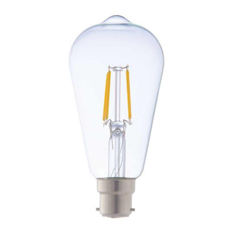 LED B22 Squirrel Cage 4.2W dimmable vintage-style bulb with warm white light and bayonet cap