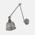 Dale Adjustable Wall Light in vintage metal finish with three pivot points for versatile lighting and accenting artwork or spaces