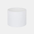 White 20cm drum lampshade for Gorey Wall Light with soft cotton exterior and durable PVC interior