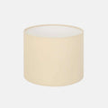 Cream-colored 20cm drum lampshade for Gorey Wall Light with soft cotton exterior and white PVC interior