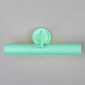 Coloured Dublin Picture Light 35.5cm wall-mounted pastel green brass picture light with adjustable swivel head.