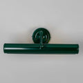 Coloured Dublin Picture Light 35.5cm solid brass wall light in dark green with adjustable swiveling head and minimalist design