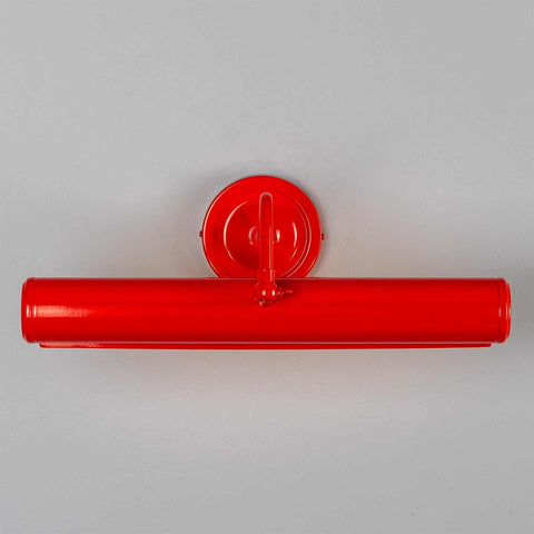 Coloured Dublin Picture Light 35.5cm red brass adjustable wall-mounted picture light