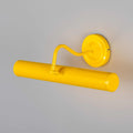 Yellow Coloured Dublin Picture Light wall-mounted adjustable brass picture light