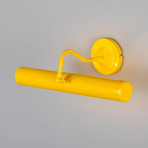 Yellow Coloured Dublin Picture Light wall-mounted adjustable brass picture light