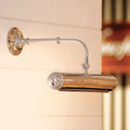 Dulwich Picture Light handcrafted wall lamp with adjustable arm and polished finish designed for art illumination and interior decor