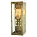 Redford Wall Lantern solid brass antique finish indoor outdoor wall light