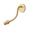 Pooky Phoebe fully adjustable gold-tone wall light with flexible arm and backplate switch
