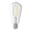 LED E27 Squirrel Cage 4.2W dimmable filament bulb with clear glass vintage design and warm white light