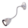 Huxley Adjustable Bedside Reading Light wall-mounted brass gooseneck task lamp
