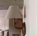 Handmade custom fabric lampshade made in the UK with bespoke fabric options and traditional craftsmanship