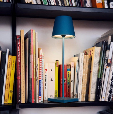 Zafferano Poldina Pro Rechargeable Blue Avio Table Lamp