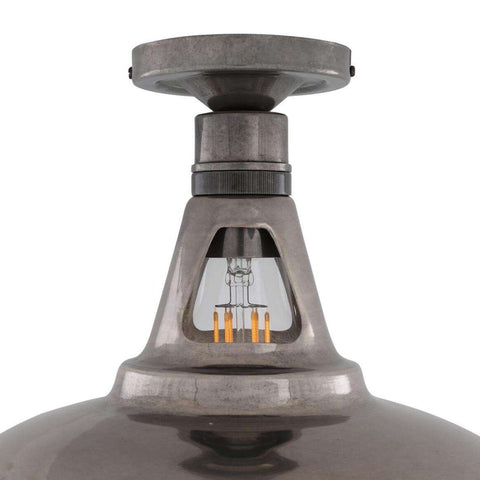 Geneva Industrial Flush Ceiling Light 30cm