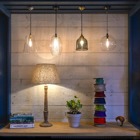 View our collection of handmade wall and pendant lighting.