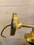 Cladach Outdoor Wall Light - Seconds in satin brass with imperfection