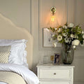 Rye Medium Ribbed Glass Shade Wall Light with elegant ribbed design for warm ambient lighting in versatile interiors