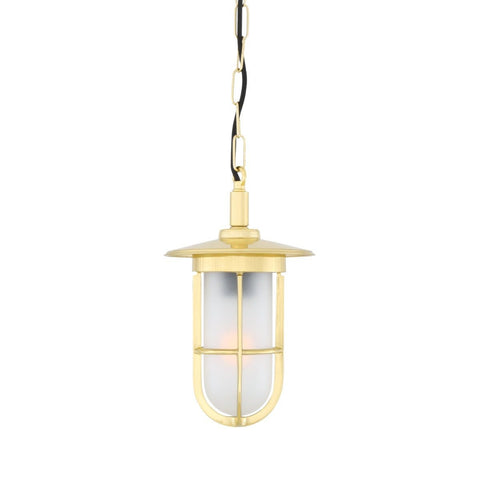 Ramor Nautical Pendant Light Polished Brass