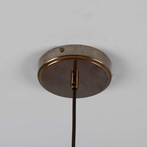 Tilia Organic Ceramic Cone Pendant Light 24cm, Matte White Striped