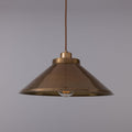 Rio Vintage Modern Brass Pendant Light  Antique Brass