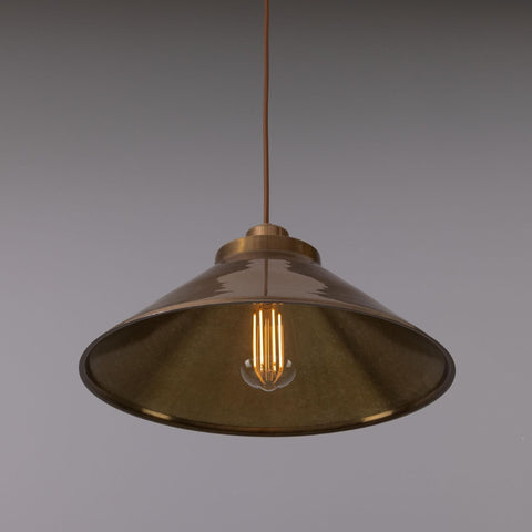 Rio Vintage Modern Brass Pendant Light  Antique Brass