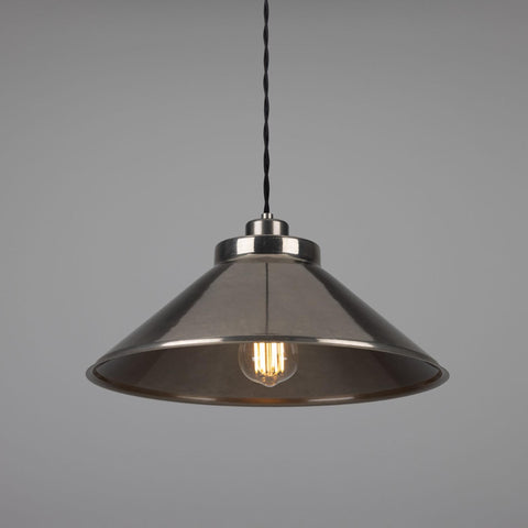 Rio Vintage Modern Brass Pendant Light Antique Silver