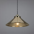 Rio Vintage Modern Brass Pendant Light Polished Brass