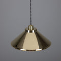 Rio Vintage Modern Brass Pendant Light Polished Brass
