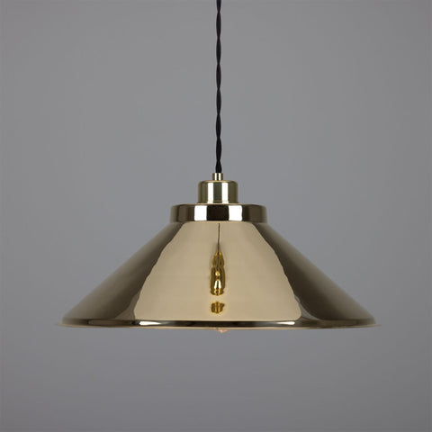 Rio Vintage Modern Brass Pendant Light Polished Brass