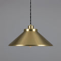 Rio Vintage Modern Brass Pendant Light Satin Brass