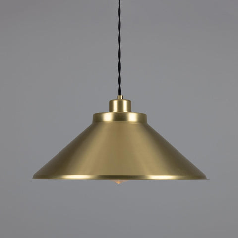 Rio Vintage Modern Brass Pendant Light Satin Brass