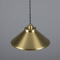 Rio Vintage Modern Brass Pendant Light Satin Brass