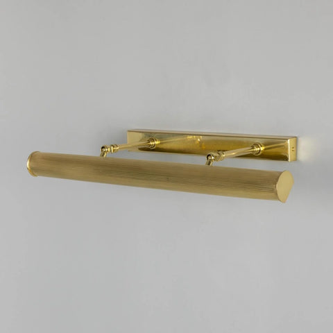 Cambridge Adjustable 60.5cm Reeded Brass Picture Light