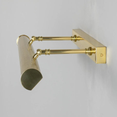 Cambridge Adjustable 60.5cm Reeded Brass Picture Light