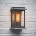 Grosvenor Outdoor Wall Light in charcoal