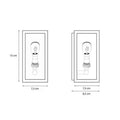 Chiswick Outdoor Wall Light small brass wall-mounted light fixture with glass cover for indoor and outdoor use, 15 cm height, 7.5 cm width, durable and elegant design