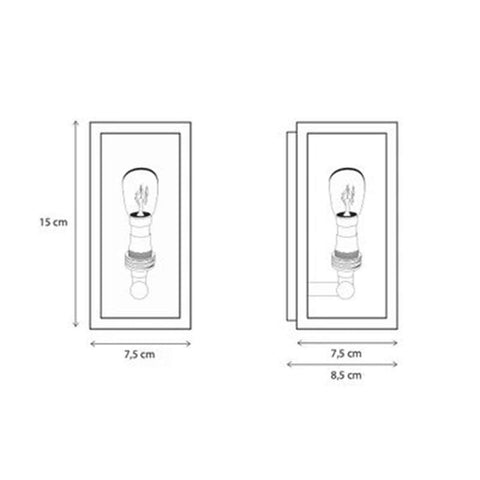 Chiswick Outdoor Wall Light small brass wall-mounted light fixture with glass cover for indoor and outdoor use, 15 cm height, 7.5 cm width, durable and elegant design