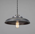 Telal Pendant Light industrial brass fixture with vintage braided cord and warm ambient glow