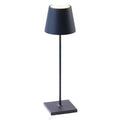 Zafferano Poldina Pro Rechargeable Black Table Lamp